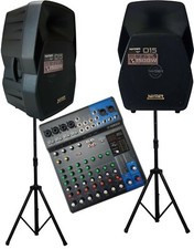 AKTIVE PA  ANLAGE 38 cm/15" LAUTSPRECHERBOX DJ Musiker  YAMAHA MG10XU b-ware