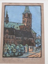 Anny Boehmer-Hengstenberg 1891-1957 Farbholzschnitt