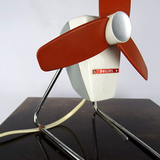 PHILIPS Tisch-Ventilator, Table-Desk Fan, mid Century, Vintage Design 50er 60er