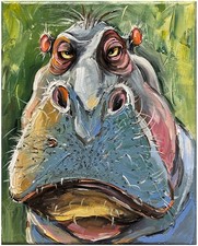 Handgemaltes Ölbild 30x24x2