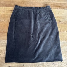 Rock Damen Schwarz Cord