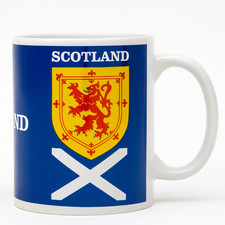 Blau und weiß Schottland