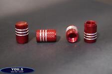 4 Stück Rot mit Silberringen