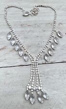 STRASS Halskette,Strasskette,Collier,Bettelkette,kleine Anhänger,kristallklar #7