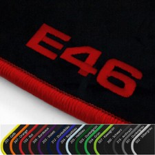 Velours Fußmatten schwarz