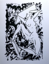 CHRISTIAN LUDWIG ATTERSEE T i s c h l e r i n Siebdruck signiert