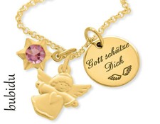 Taufkette vergoldet Gravur