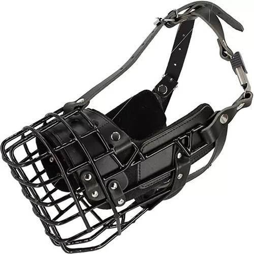 Maulkorb hund aus metall - aus,