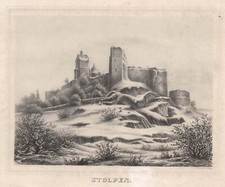 Stolpen Original Lithografie