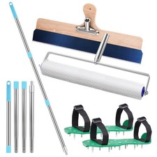 Bodenbeschichtung -Entlüftungsroller Set: Stachelwalze + Nagelschuhe + Stehrakel