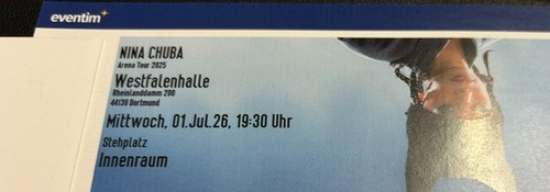 Ticket für nina chuba - für,