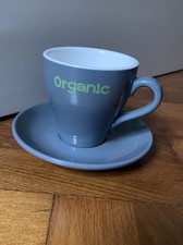 Segafredo 6 Stück Cappucino Tassen und Unterteller Kaffee Set Grau NEU