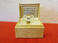 Schutzengel Engel aus Kristall in Schmuckschatulle, Geschenk mit Vers