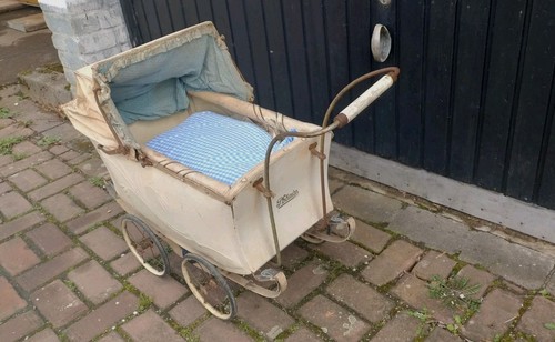 Antiker kinder puppen - puppen, wagen