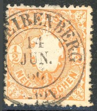 Sachsen Nr. 15 gestempelt mit