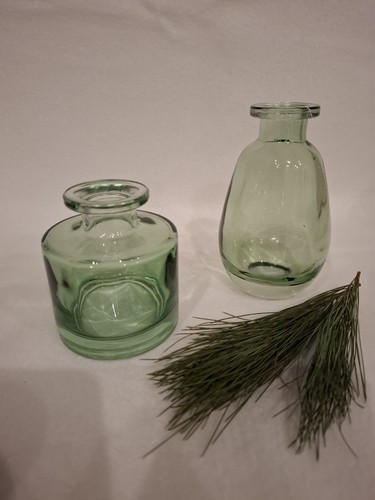 2er set kleine glasvasen - set,