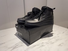 Nike Air Force 1 Foamposite Cup Triple Black Gummi Rubber Latex Größe 43 US 9,5 