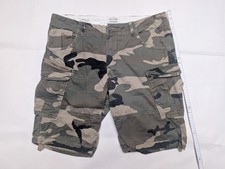 Jack&Jones Bermuda Shorts Cargo Herren Comfort Fit Camouflage Grün Gr. L
