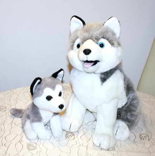 Plüschtier husky sitzend - 2, x