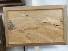Holzbild geschnitzt Handarbeit