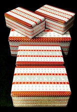 Gebäckdosen 5er Set Plätzchen-Dosen Keksdosen Metalldosen Geschenkdosen