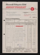 HAMELN, Rechnung 1954, Adolf Vogeley Hannoversche Pudding-Pulver-Fabrik