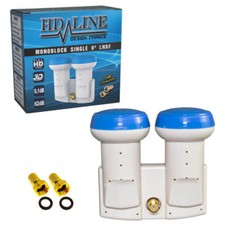 LNB Monoblock Single 0,1dB DIGITAL für Astra Hotbird Doppel LNB 4K UHD HD-Line