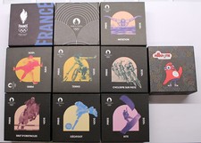 Frankreich 10 x 10 Euro Olympische Spiele 2024 Paris Silber PP Jg. 2021 und 2022