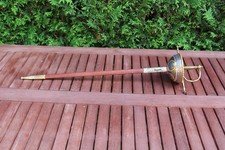 Alte Handgemachte Dekoration  Schwert Edelstahl handbemalt. Toledo.