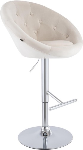 Barhocker london samt chrom - barhocker,