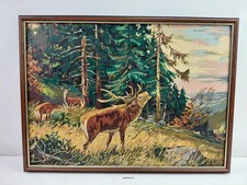 Malerei DDR Waldszene