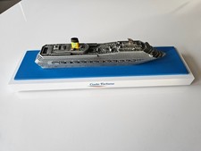 Modellschiff auf Holzsockel COSTA FORTUNA Metall Kreuzfahrtschiff Costa Club