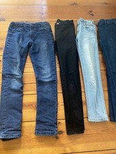 4 Mädchen  Jeans Gr.152 blau