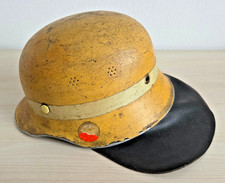 Alter Feuerwehrhelm Leder