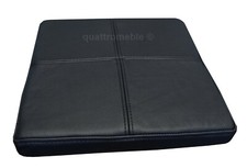 Schwarzes Echtleder Sitzkissen