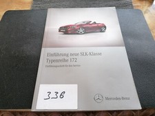 Mercedes Benz Einführungsschrift SLK Klasse Typenreihe 172 Handbuch