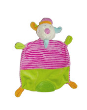 WIE NEU * TOPOLINO Ernstings familly MAUS grün & rosa Schmusetuch Schnuffeltuch