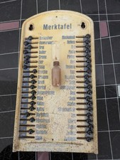 Blechschild Merktafel "Was