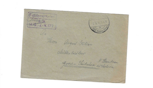Germany 1916 feldpost cover - 1916,