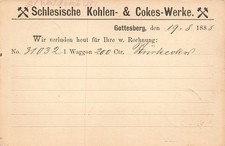 693723) DR Pfennig GS mit priv. Zudruck Kohlenwerke Gottesberg Schlesien 