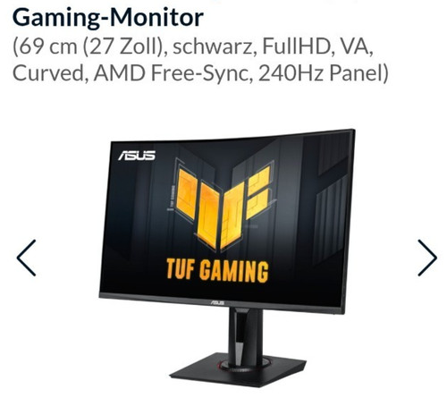 Asus tuf gaming vg27v curved - tuf,