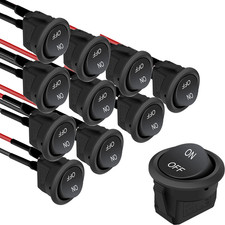 10PCS Runde Wippschalter