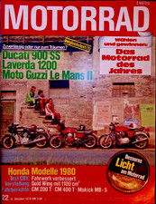? MOTORRAD #22 vom 31.10.1979 - Maico MC440, Honda CBX + GoldWing,  DKW Mofa531