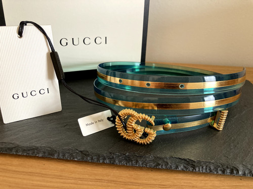 Gucci damen gürtel blau - blau, 24k
