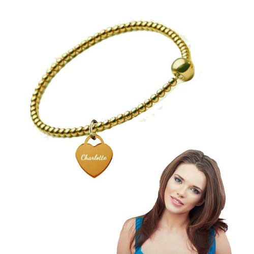 Elastisches kugelarmband mit - elastisches,