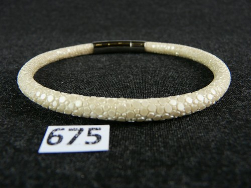 675 rochenleder armband mit - 675),