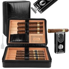 Zigarren Humidor Leder mit
