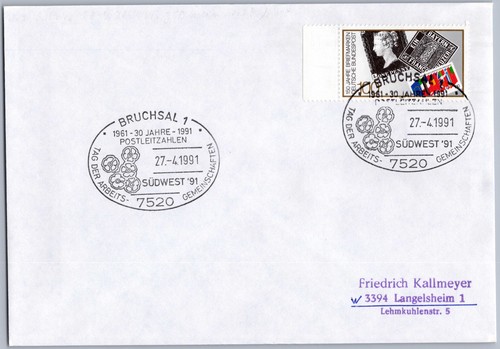 Sonderstempel bruchsal 1991 - bruchsal,