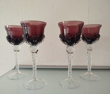 Murano Gläser Amethyst Kelche