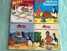 4 x Pixi : Petzi baut einen Schlitten , Wundermittel, Meerjungfrau, Schildkröte
